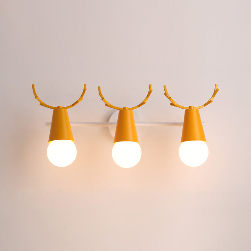 Multi-Light Geometric Wall Lamps Modern Style Metal Wall Mounted Lights