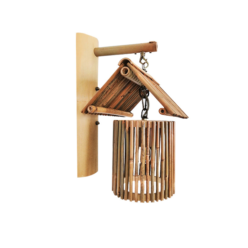Modern Creative Wall Light Bamboo Wall Sconce Light for Living Room
