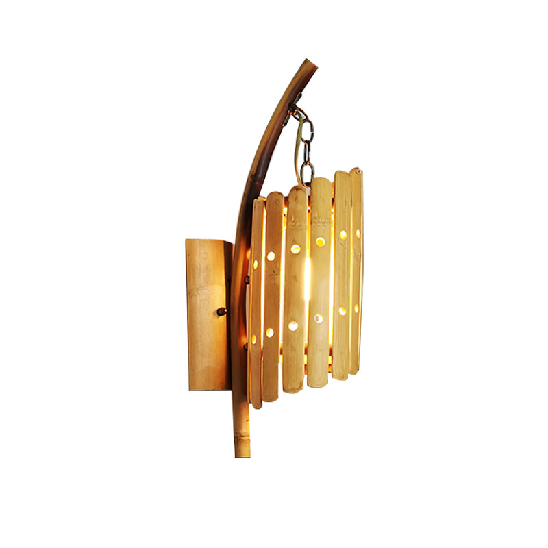 Modern Creative Wall Light Bamboo Wall Sconce Light for Living Room