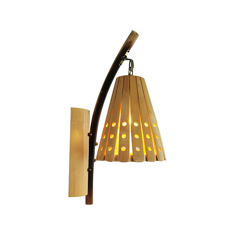 Modern Creative Wall Light Bamboo Wall Sconce Light for Living Room