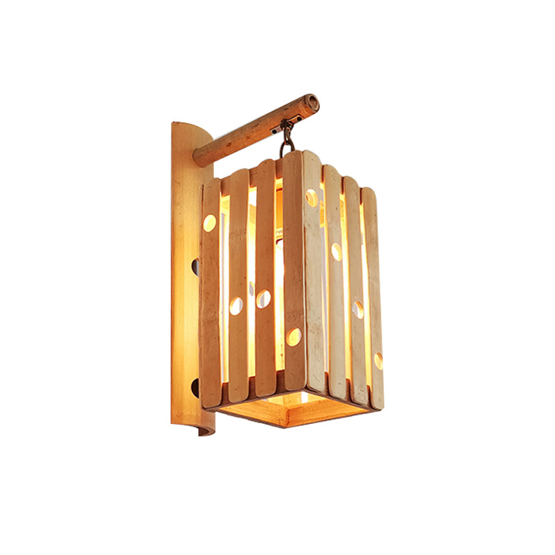 Modern Creative Wall Light Bamboo Wall Sconce Light for Living Room