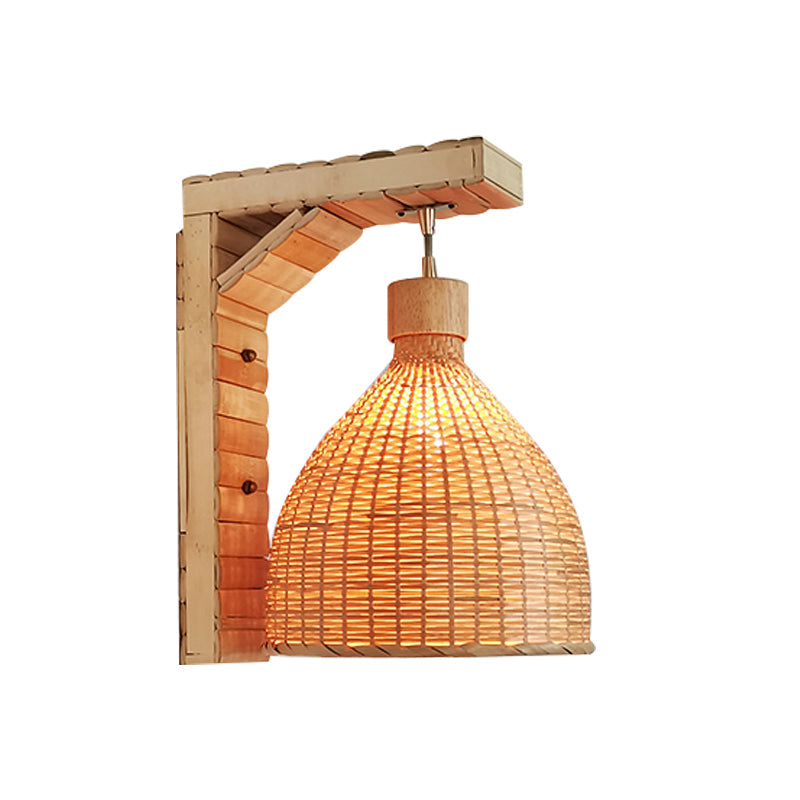 Modern Creative Wall Light Bamboo Wall Sconce Light for Living Room