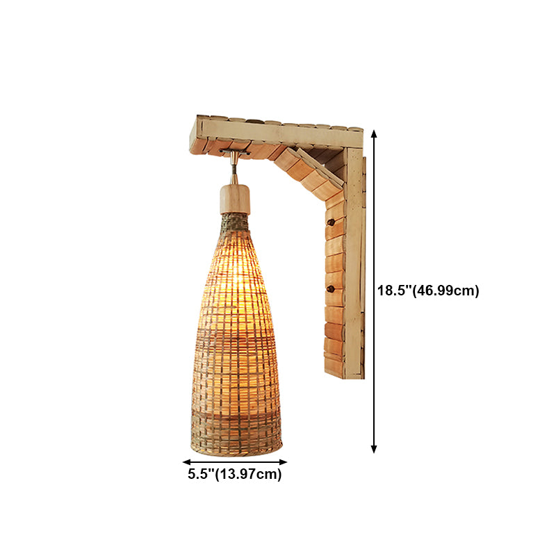 Modern Creative Wall Light Bamboo Wall Sconce Light for Living Room