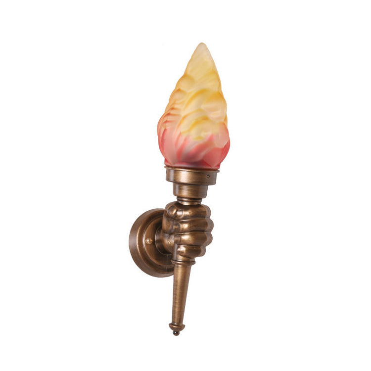 Outdoor 1 Wall Mounted Lighting Gold/Distressed Brass Left/Right Wall Light