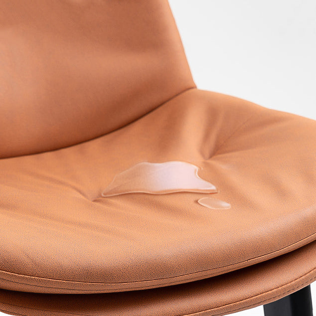 Modern Rubberwood Footrest Barstool Low Back Restaurant Stool