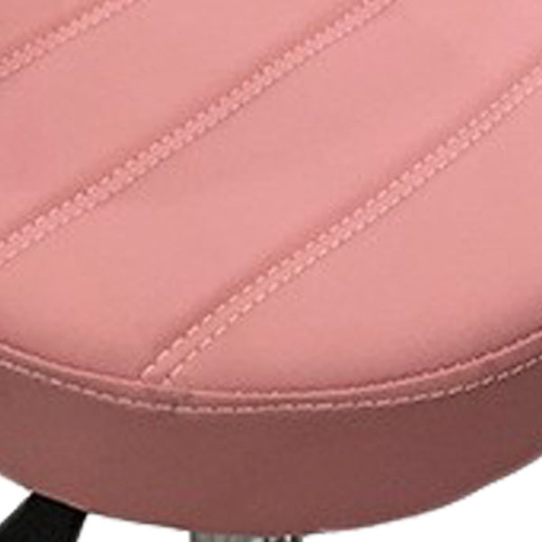 Contemporary Style Liftable Bar-stool PU Leather Counter Bar Stool with Metal Legs