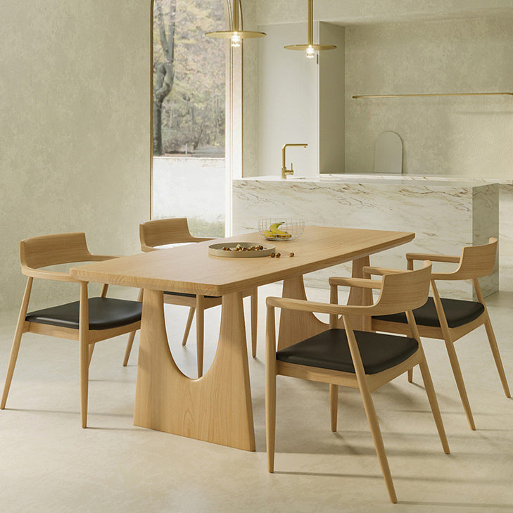 Modern Solid Wood Dining Room Set 1/2/4/5/7 Pieces Pine Dining Room Chair Set