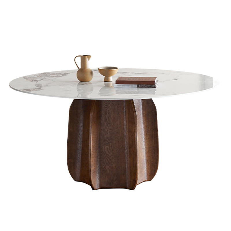 Modern Sintered Stone Dining Round Table Set 1/2/4/7 Pieces Dining Set