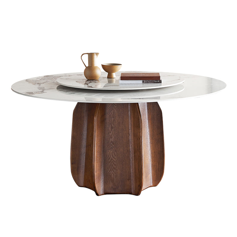 Modern Sintered Stone Dining Round Table Set 1/2/4/7 Pieces Dining Set