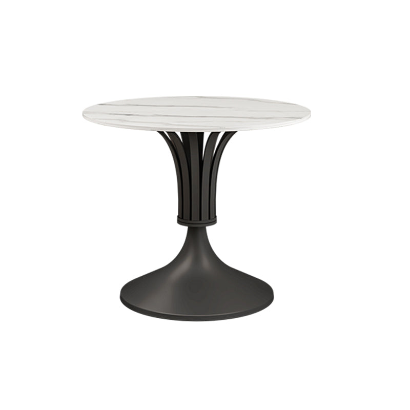 Modern Style Dining Table Round Sintered Stone Table for Dining Room