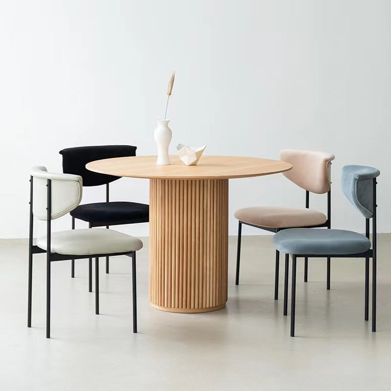 Modern Style Round Dining Table Solid Wood Dining Table for Home