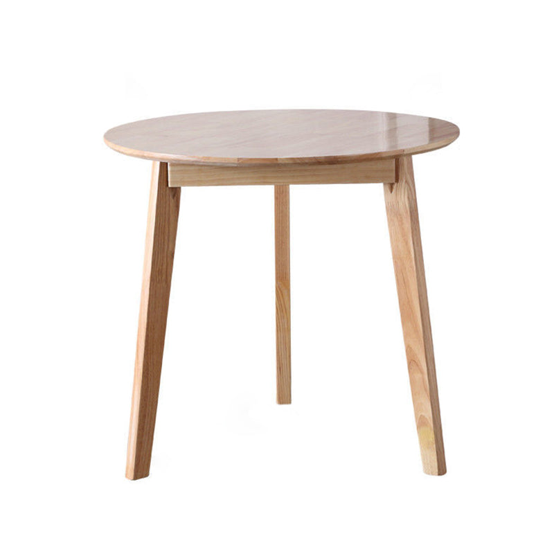 Round Dining Table Solid Wood Contemporary Style Dinner Table for Home Kitchen
