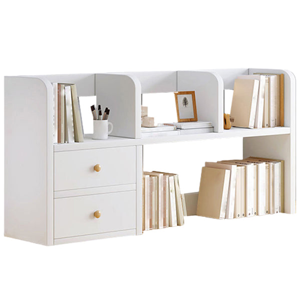 Modern Style Bookshelf Open Back Engineer Wood Bookcase for Home Office