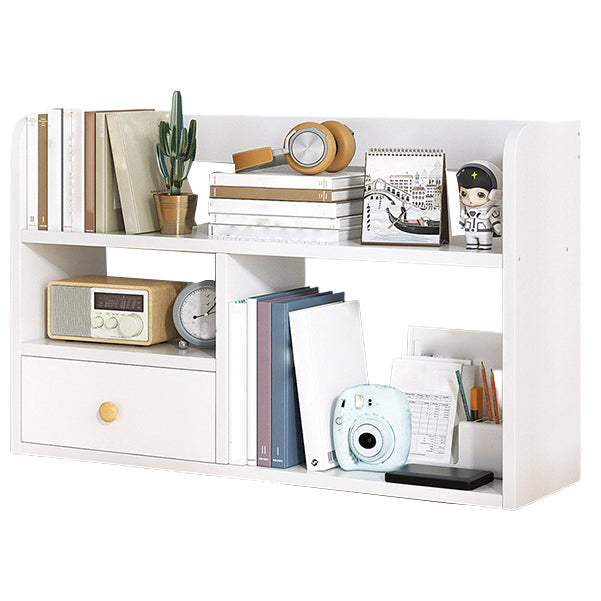 Modern Style Bookshelf Open Back Engineer Wood Bookcase for Office