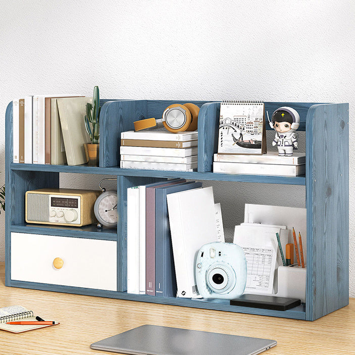 Modern Style Bookshelf Open Back Engineer Wood Bookcase for Office