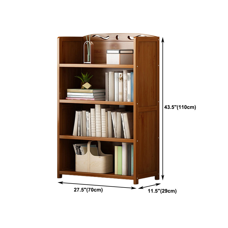 Brown Color Modern Style Bookshelf Engineer Wood Bookcase for Home