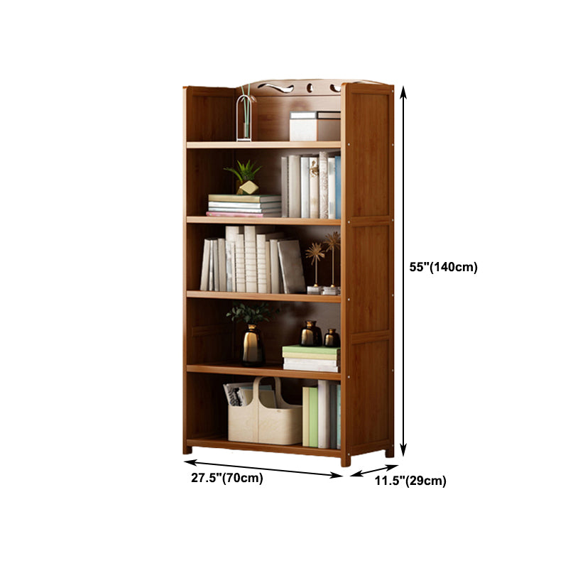 Brown Color Modern Style Bookshelf Engineer Wood Bookcase for Home