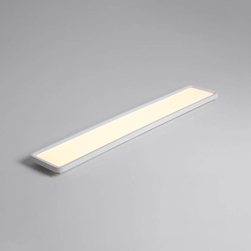 Modern Square Shape Ceiling Lamp LED Flush Mount Light with Acrylic Shade in White