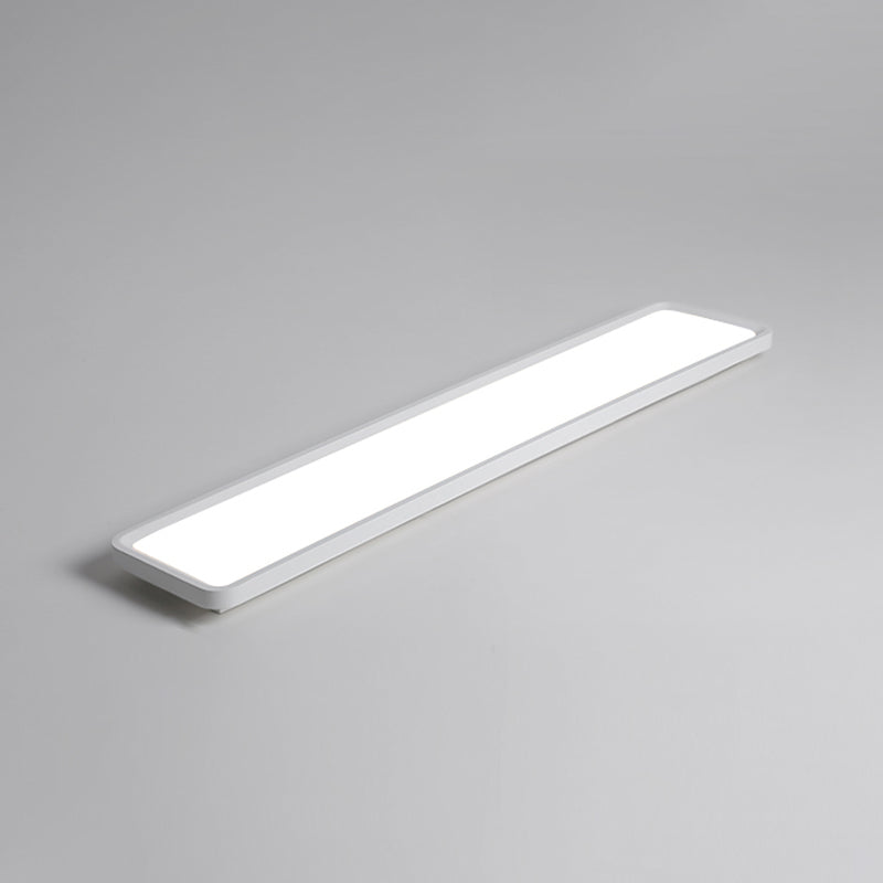 Modern Square Shape Ceiling Lamp LED Flush Mount Light with Acrylic Shade in White