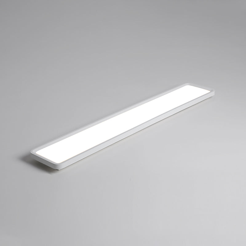 Modern Square Shape Ceiling Lamp LED Flush Mount Light with Acrylic Shade in White