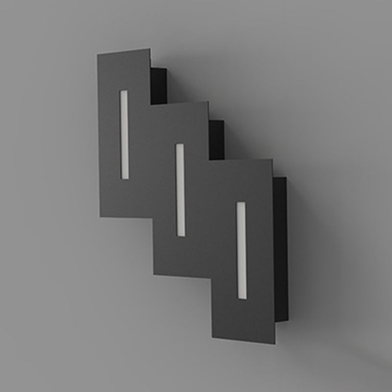 Metal Geometric Wall Light Nordic Black LED Wall Sconce for Living Room