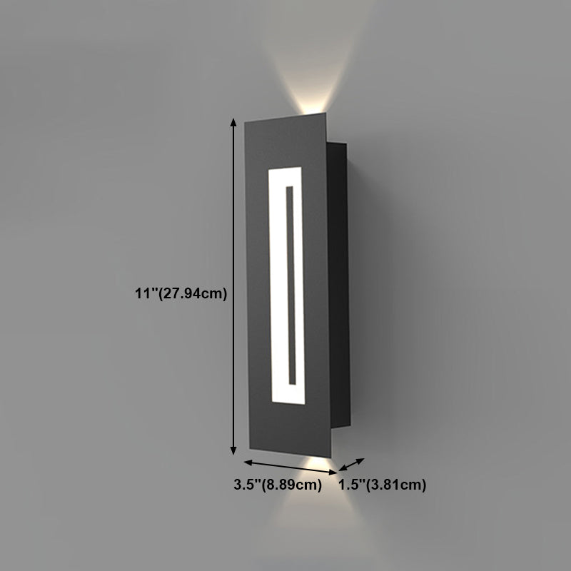 Metal Geometric Wall Light Nordic Black LED Wall Sconce for Living Room