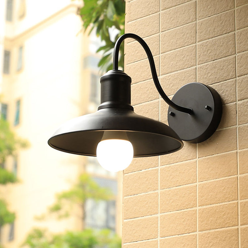 Metal Dome Shape Wall Light Industrial Waterproof Wall Sconce for Outdoors