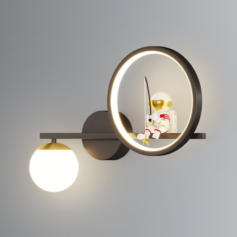 Contemporary Astronaut Wall Light Household Wall Lighting Fixture for Living Room