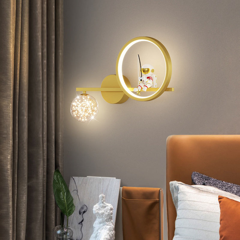 Contemporary Astronaut Wall Light Household Wall Lighting Fixture for Living Room