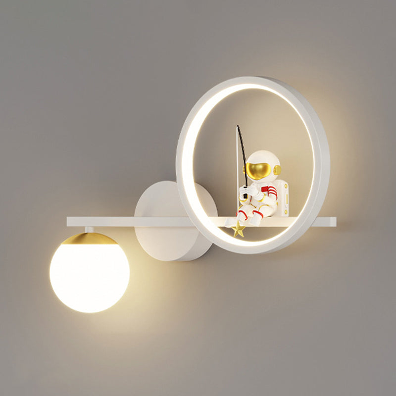 Contemporary Astronaut Wall Light Household Wall Lighting Fixture for Living Room