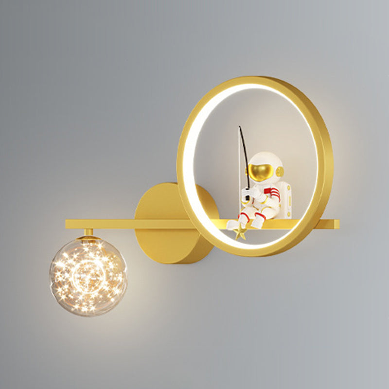Contemporary Astronaut Wall Light Household Wall Lighting Fixture for Living Room
