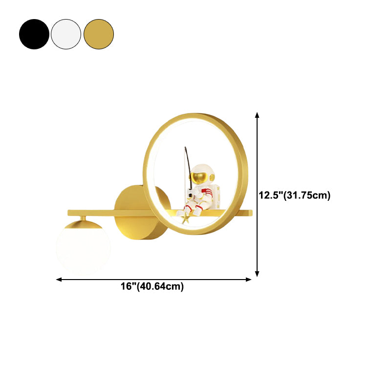 Contemporary Astronaut Wall Light Household Wall Lighting Fixture for Living Room