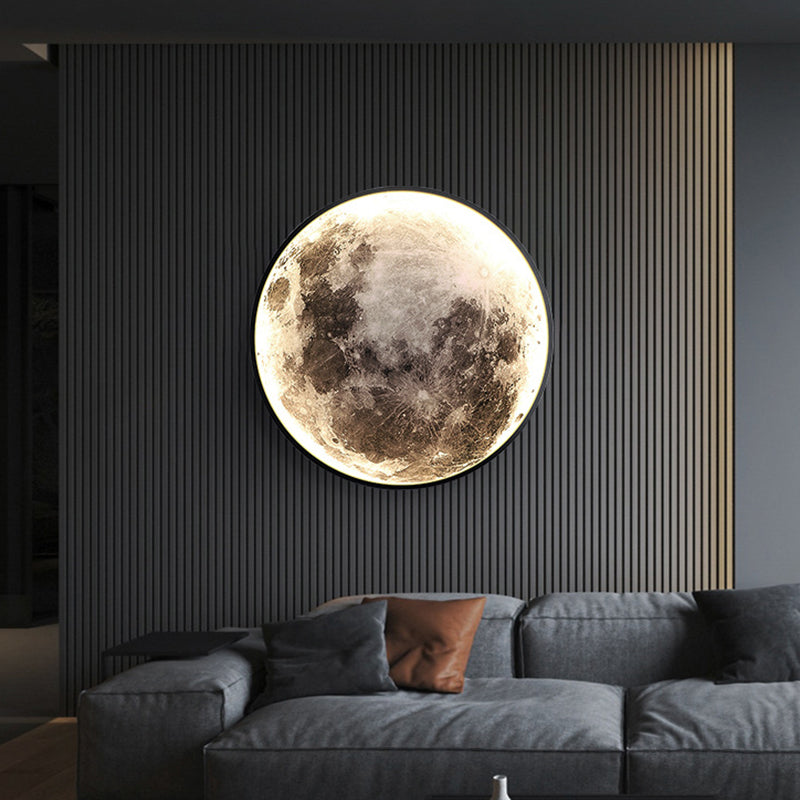Contemporary Circle LED Wall Light Household Wall Lighting Fixture for Living Room