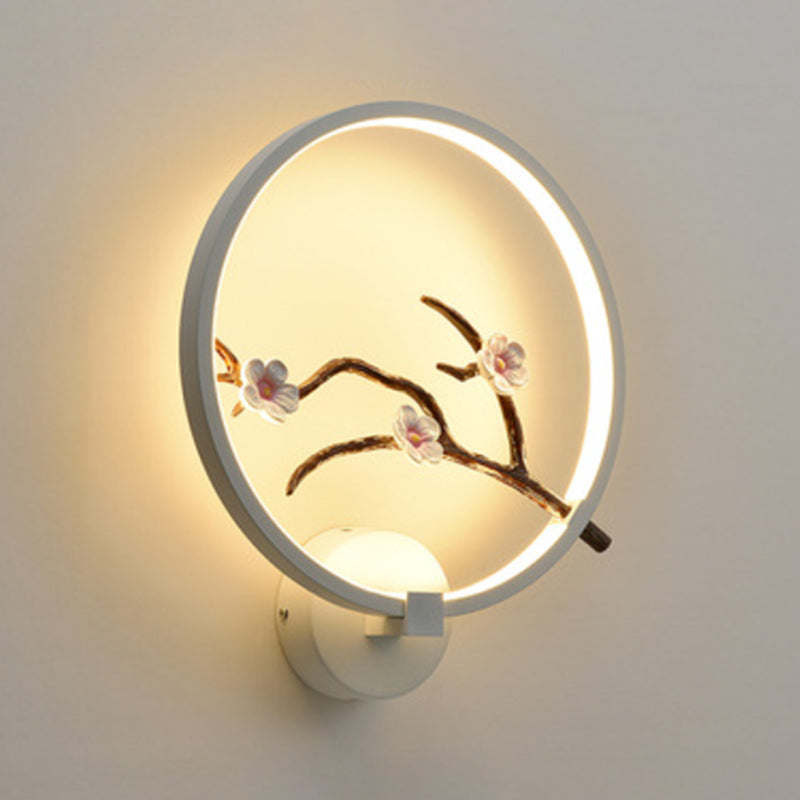 Contemporary LED Wall Light Household Circle Wall Lighting Fixture for Living Room