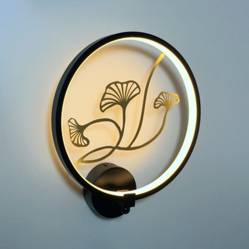 Contemporary LED Wall Light Household Circle Wall Lighting Fixture for Living Room