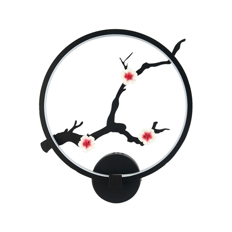 Contemporary LED Wall Light Household Circle Wall Lighting Fixture for Living Room