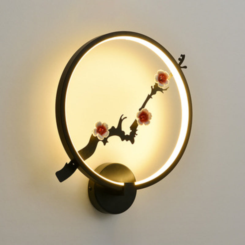 Contemporary LED Wall Light Household Circle Wall Lighting Fixture for Living Room