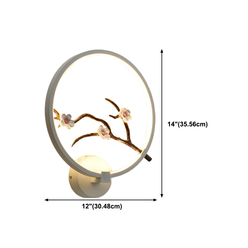 Contemporary LED Wall Light Household Circle Wall Lighting Fixture for Living Room