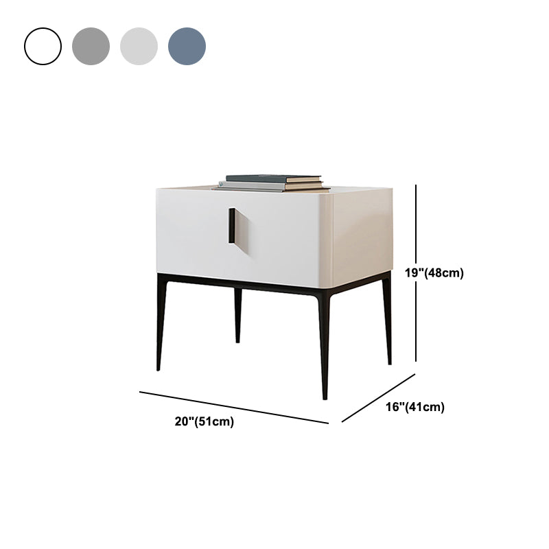 Wooden Drawer Storage Bed Nightstand Modern Night Table for Bedroom