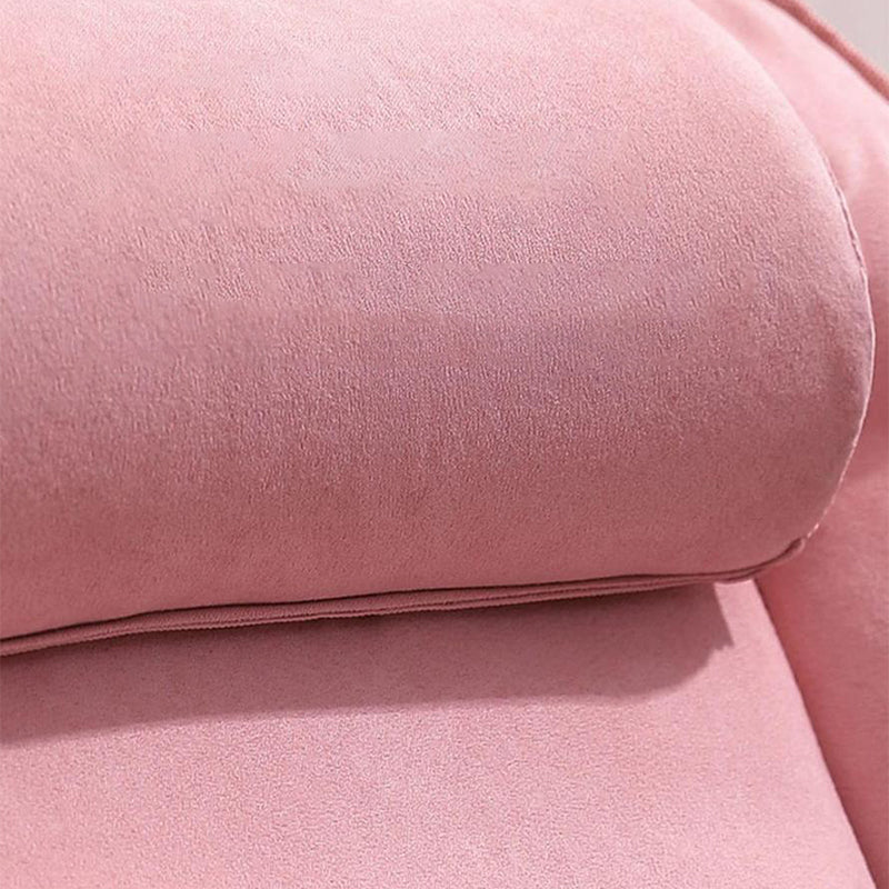 Velvet Accent Room Chair Foldable Lounge Chair for Apartment