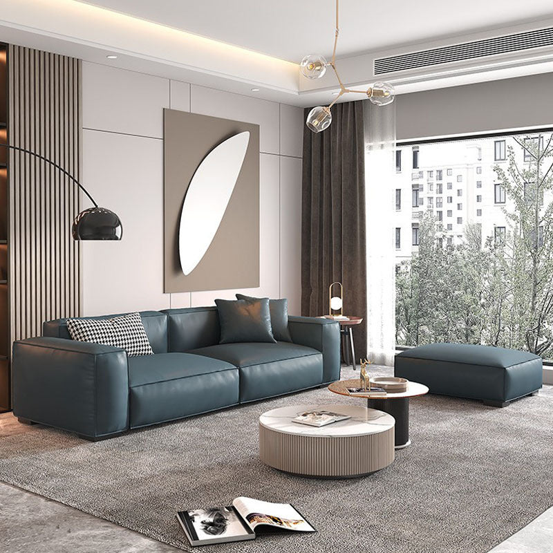 Nordic Down Fill Cushions Square Tufted Sofa for  Living Room
