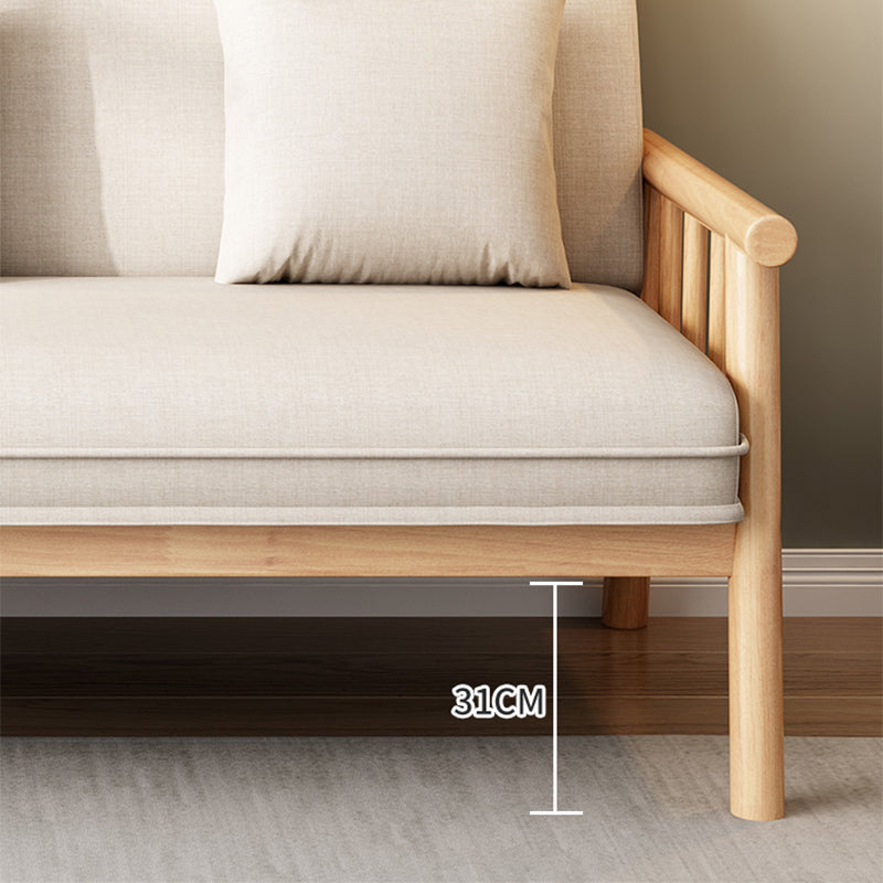 Linen Modern Tight Back Sofa 24"W Square Arm Sofa for Living Room