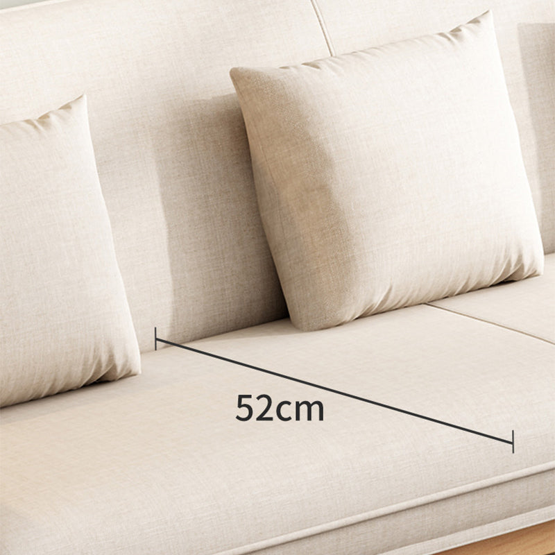 Linen Modern Tight Back Sofa 24"W Square Arm Sofa for Living Room