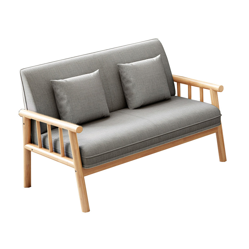 Linen Modern Tight Back Sofa 24"W Square Arm Sofa for Living Room
