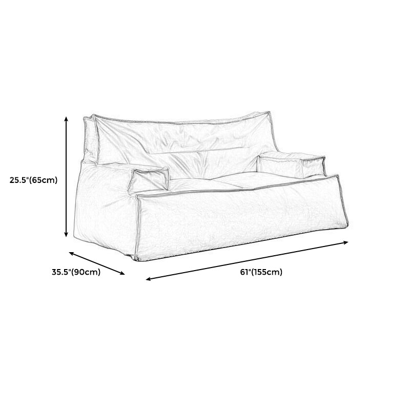 Standard Cushions Technology Cloth Sofa 35.43"W with Recessed Arm  for Bedroom