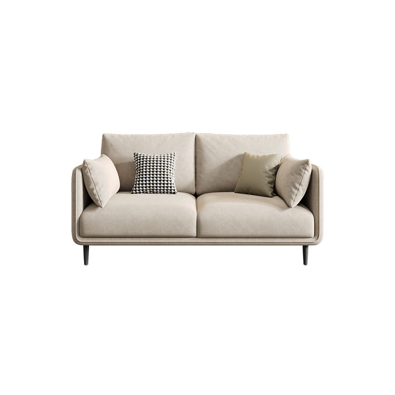 Stationary Living Room Recessed Arm Standard Cushions Contemporary Sofa