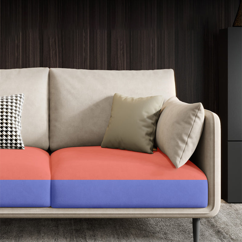 Stationary Living Room Recessed Arm Standard Cushions Contemporary Sofa