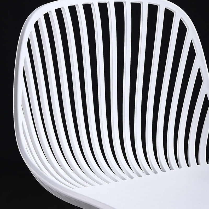 41" Height Backrest Armless Counter Stool Modern Iron Bar Stool with Plastic Cushion