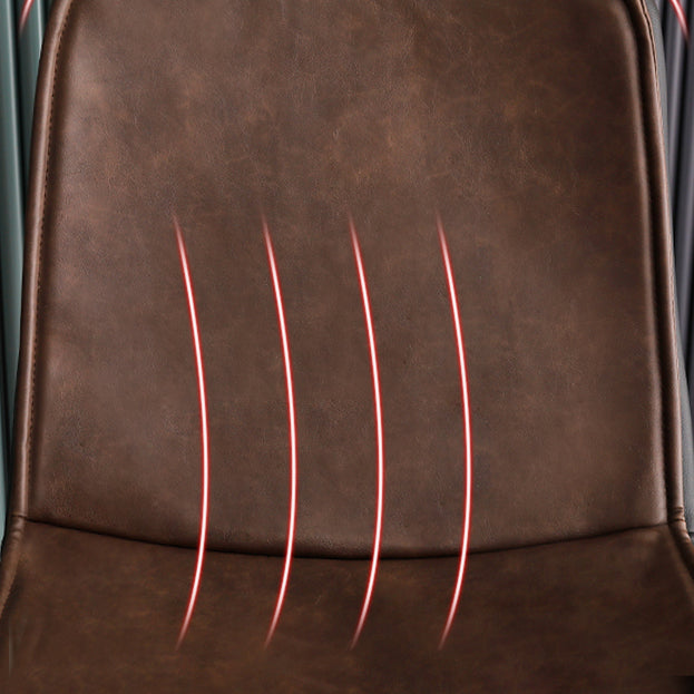 Contemporary Style Bar Stool PU Leather Counter Bar Stool with Metal Legs