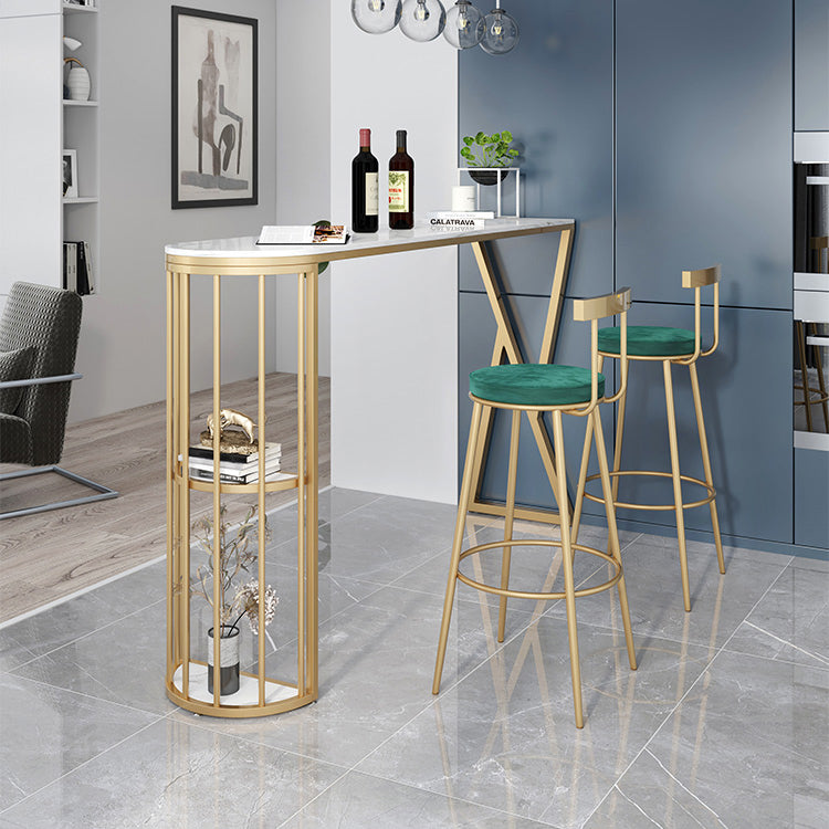 Glam 1/2/3 Pieces Sintered Stone Bar Table Set Fixed Table Counter Set  for Home Use